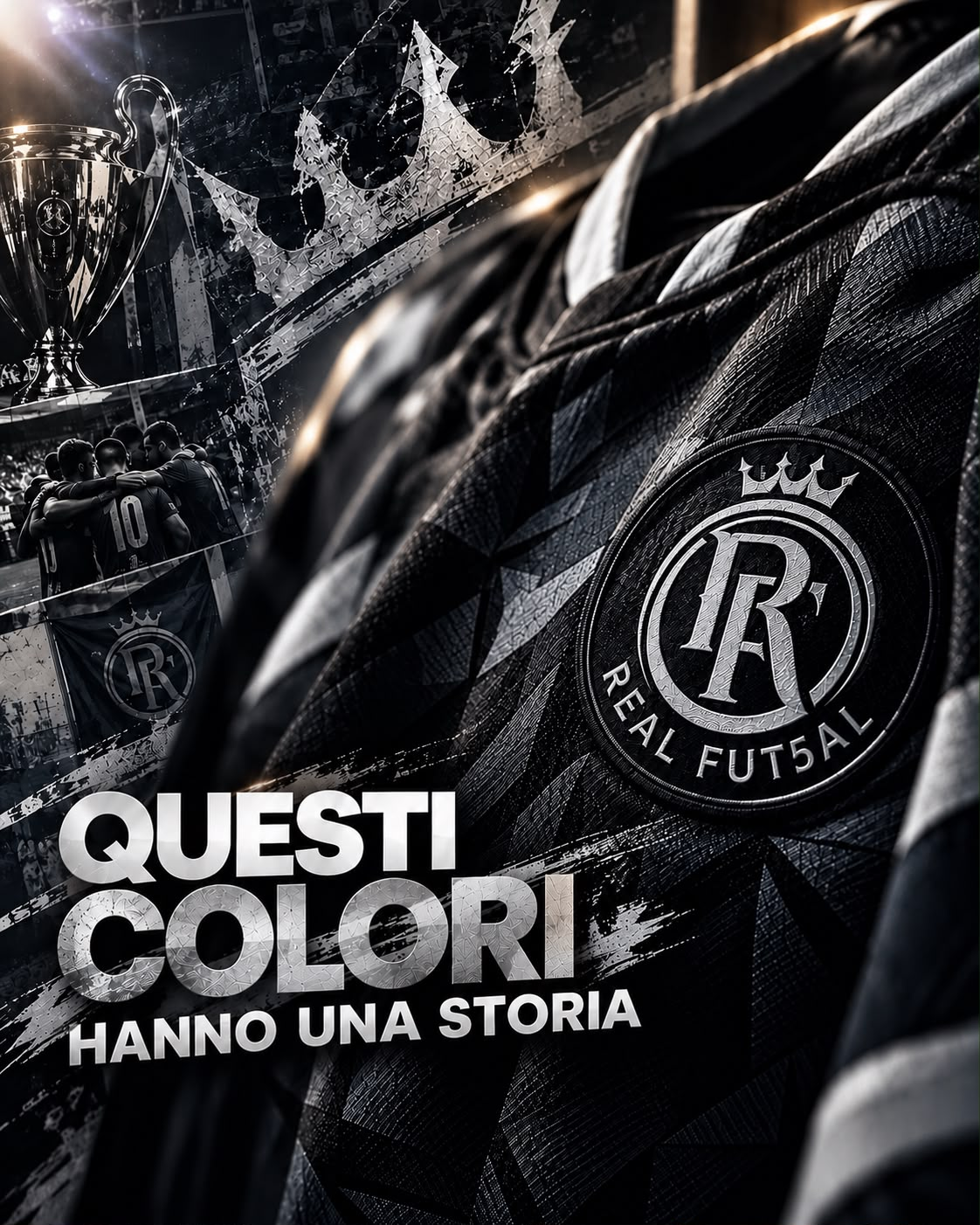 Questi colori hanno una storia: nero e argento Real Fut5al